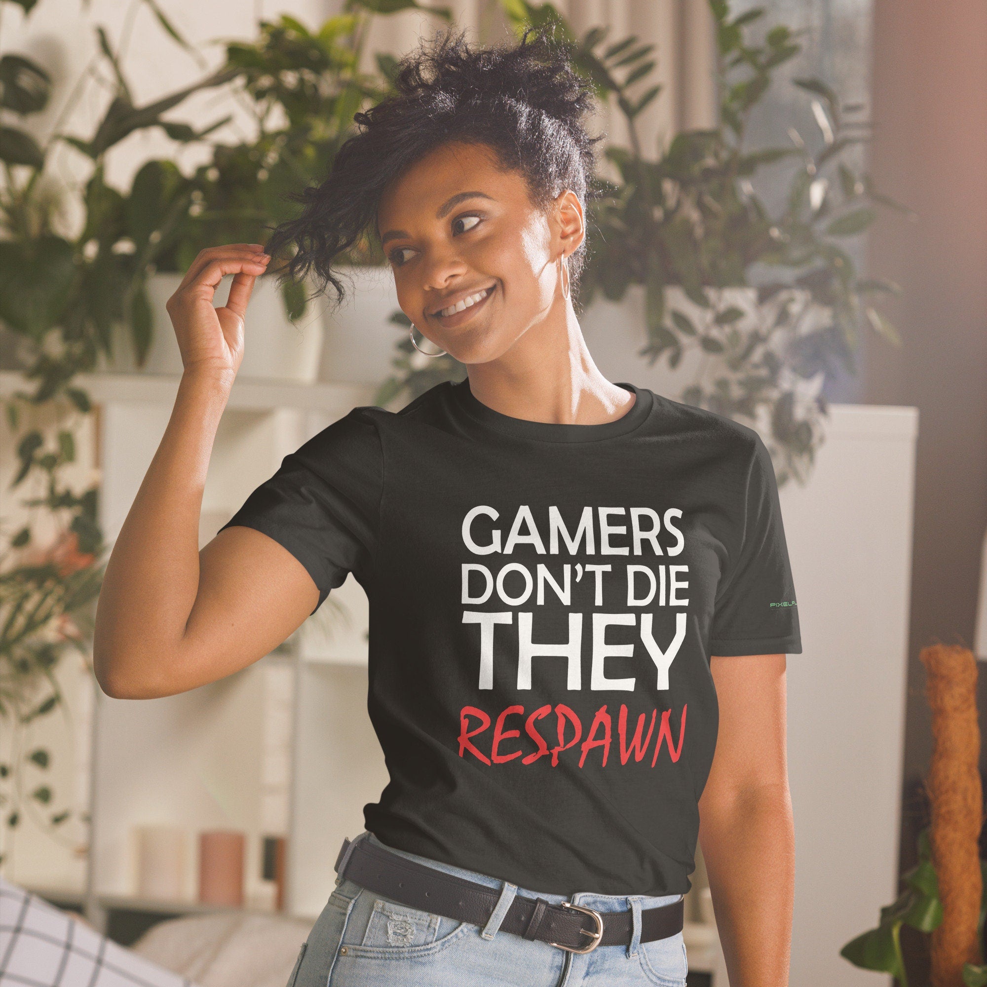 Gamers Don't Die, They Respawn Retro Gaming Tshirt